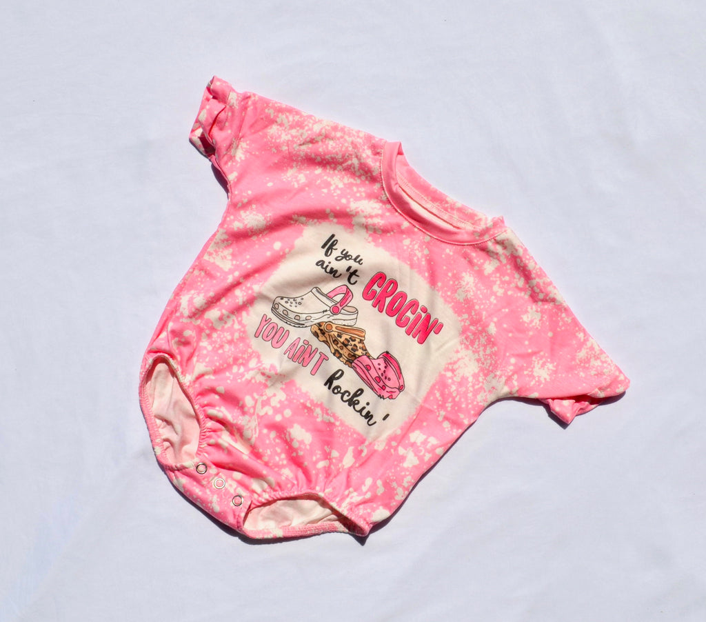Pink Croc Onesie